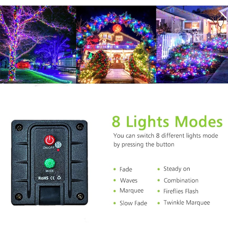 Solar String Lights Outdoor Waterproof Fairy Lights Garden Wedding Party And Tree Decor 3