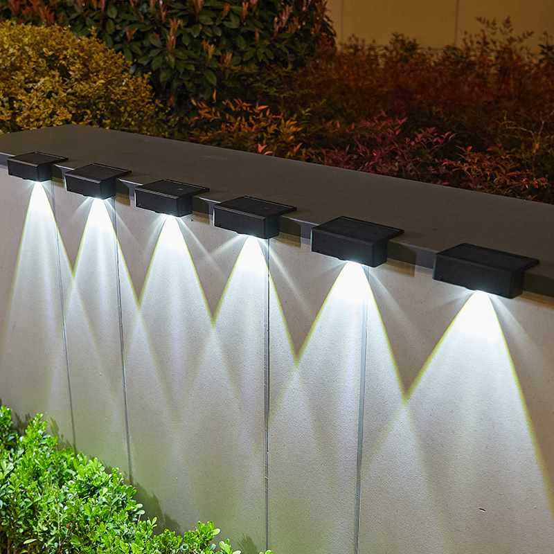 Ultra Bright Solar Lights Outdoor, Waterproof Garden Wall Lamp, Decorative Induction Lighting