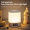 Rechargeable LED Night Lamp With Digital Clock Display Soft Glow Sleeping Light Touch Control Bedsi 0