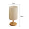 Modern LED Table Lamp, Dimmable USB Bedside Light, Simple Style Fabric Lampshade for Bedroom Decor, Night Light