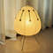 Design Paper Table Lamp, Tripod Rice Paper Style, LED Desk Lamp for Bedroom