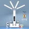 Rechargeable Table Lamp for Study, Desk Lamp with Fan and LED Clock, Reading Light