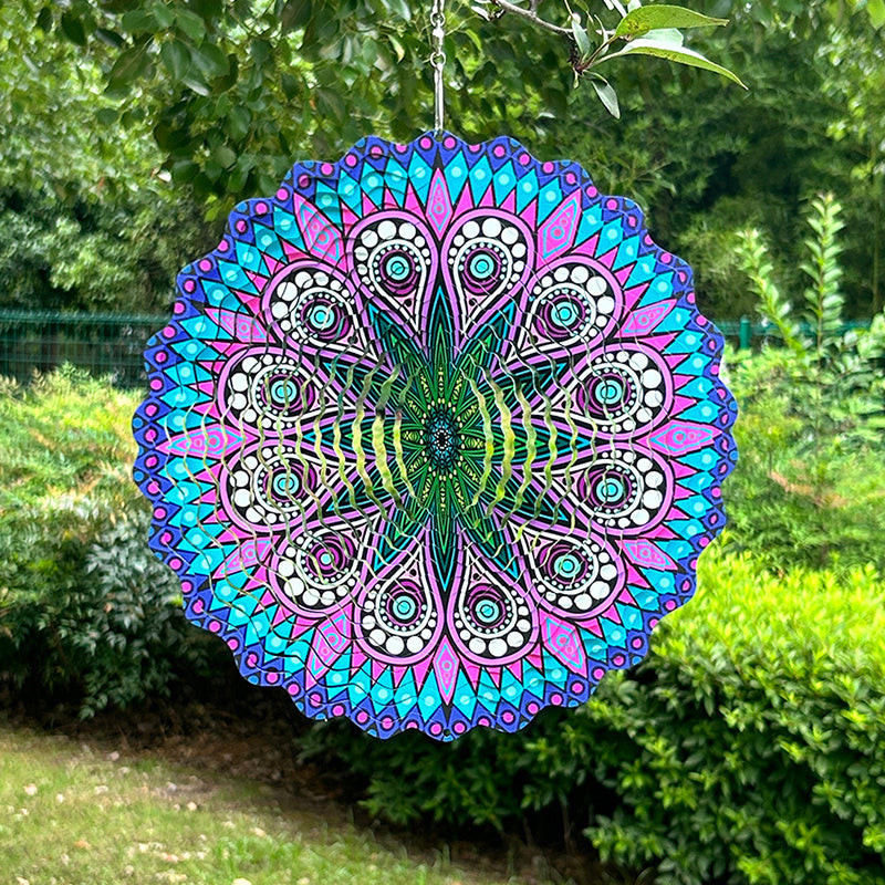 3D Color Wind Spinner, Outdoor Garden Yard Hanging Decor, and Indoor Wind Chimes Catcher
