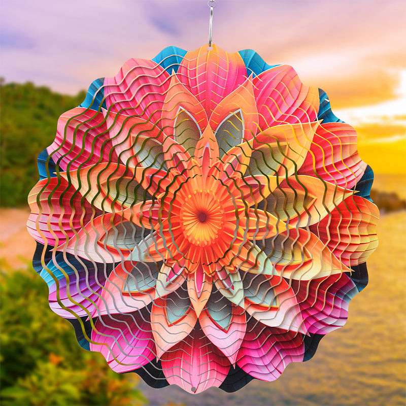 3D Color Wind Spinner, Outdoor Garden Yard Hanging Decor, and Indoor Wind Chimes Catcher