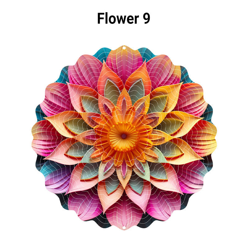 3D Color Wind Spinner, Outdoor Garden Yard Hanging Decor, and Indoor Wind Chimes Catcher