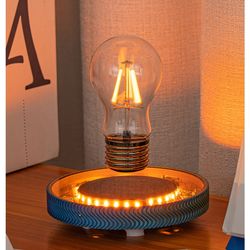 magnetic levitating bulb, saturn moon lamp, unique gift, creative home and office decoration