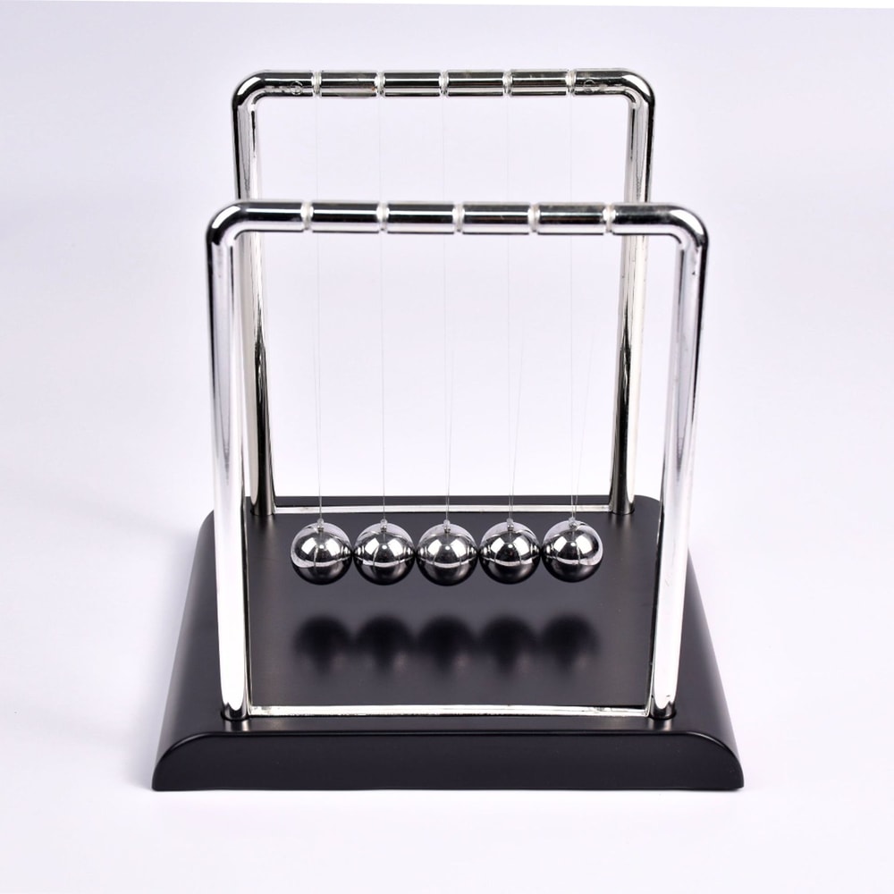 Creative Mini Ornament, Newton's Cradle Balance Balls, Continuous Collision Ball for Office Desk, Perpetual Motion Toy