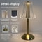 USB Rechargeable, Modern Touch LED Desk Lamp, Adjustable Cordless Metal Lamp, Crystal Decorative Light