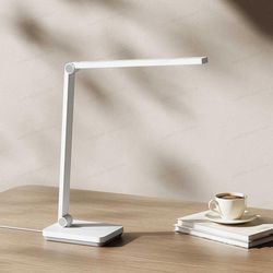 foldable 3-axis arm desk lamp, flicker free, 3 brightness levels, blue light safe, wide area lighting