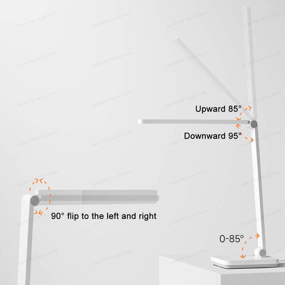Foldable 3Axis Arm Desk Lamp Flicker Free 3 Brightness Levels Blue Light Safe Wide Area Lighting 3