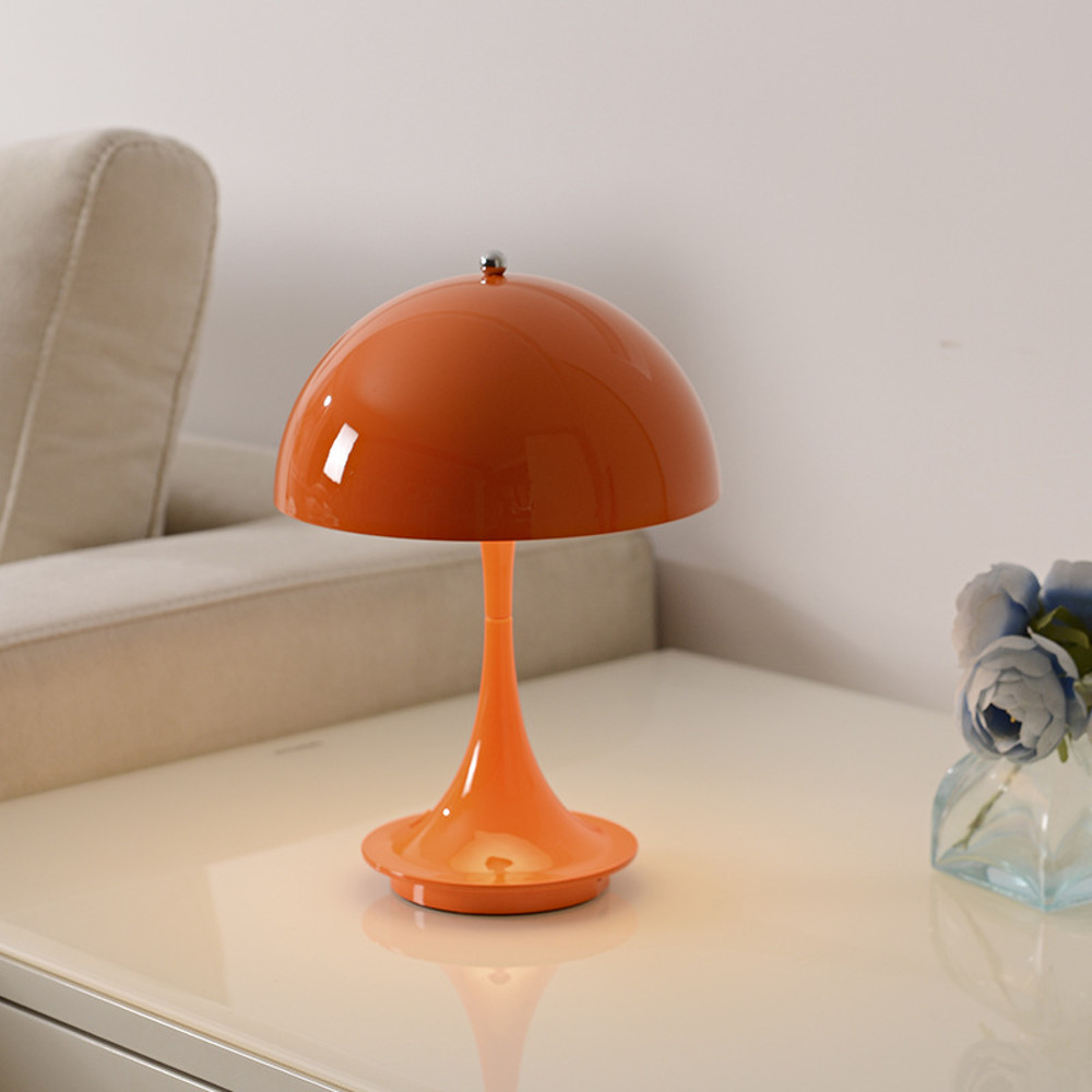 Portable Rechargeable Mushroom Table Lamp Simple Modern LED Night Light ABS Decoration 3