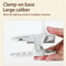 USB Rechargeable Clip On Lamp, Portable LED Desk Light, 3 Level Touch Dimming, Eye Care Reading Light for Bed, Office