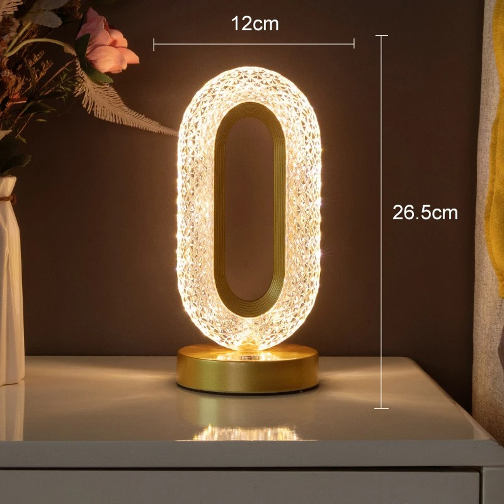 3D Moon Lamp USB Bedside Table Light Crystal Touch Dimming Night Light For Bedroom Girls Room Aesth 5