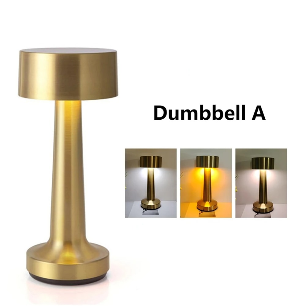 Metal Rechargeable Table Lamp Touch Point LED Mood Lighting Bedside Night Light Desktop And Restaur 5