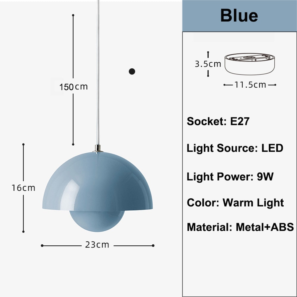 Modern Bud Pendant Light, A Classic Chandelier for Bedroom, Study, and Restaurant Indoor Lighting, Multi Color Optional