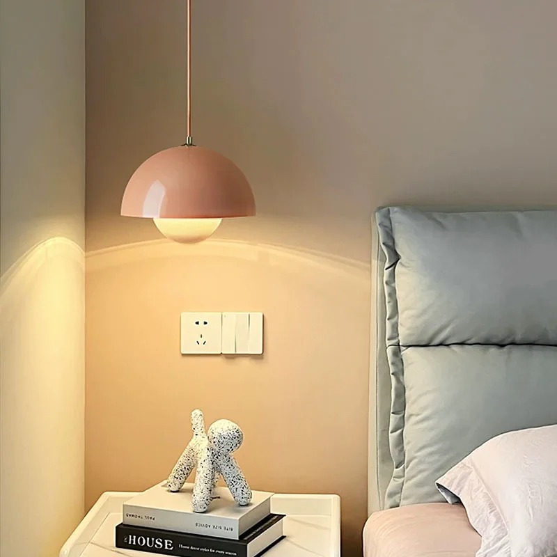 Modern Bud Pendant Light Creative Chandelier Multi Color Optional Indoor Lighting For Bedroom Study 3