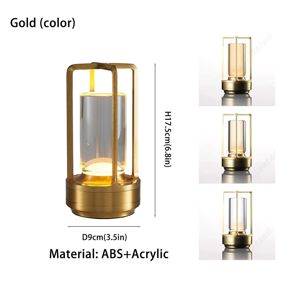 Creative Rechargeable LED Cordless Table Lamp ABS Desk Lamps For Bedside Camping Atmosphere Light 8