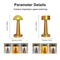 Rechargeable Table Lamp Metal Touch Sensor LED Desk Light For Bedroom Nightstand Coffee Table Decor 4