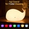 Cute Whale Night Light, USB Rechargeable Silicone Lamp, Kids Room Decor, Animal Table LED Light, Childrens Gift