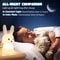 Cute Animal Night Light, Silicone Rabbit LED Lamp, Touch Sensor for Kids, Baby Bedroom Decor, Child Home Gift