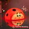 Adorable Ladybug Night Light, USB Rechargeable Nursery Lamp, Touch Control Silicone Sleeping Light for Babies and Kids