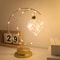 Moon Shape LED Night Lamp, Home Decoration Star, Heart Iron Material Indoor Ornament, Small LED Light for Gift