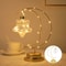 Moon Shape LED Night Lamp, Home Decoration Star, Heart Iron Material Indoor Ornament, Small LED Light for Gift