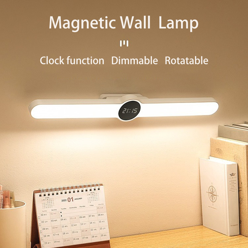 LED Desk Lamp, Eye Protection Learning Lamp with Magnetic Suction, Special Charging Design for College Student Dormitory