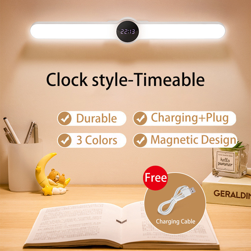 LED Desk Lamp, Eye Protection Learning Lamp with Magnetic Suction, Special Charging Design for College Student Dormitory