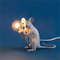 Modern Animal Desk Lamp, Cute Resin Night Light, Mouse Cat Squirrel Design, Home Decor Lighting