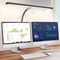 Flexible Adjustable Double Head LED Desk Lamp, Stepless Dimming, 3 Color Modes, Eye Caring Home Office Reading Light, PC