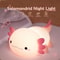 USB Rechargeable Axolotl Night Light, Cute Silicone Nursery Lamp, Touch Control Sleeping Light for Kids, Baby