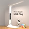 USB C Rechargeable Desk Lamp Touch Dimmable LED Eye Protection Light With Alarm Clock Thermometer 6