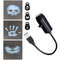 Halloween Skull Projector Lamp, LED Night Light, Rotatable Wall and Ceiling Decor, 3 Scenic Modes, USB Powered for Dark