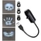 Halloween Skull Projector Lamp, LED Night Light, Rotatable Wall and Ceiling Decor, 3 Scenic Modes, USB Powered for Dark