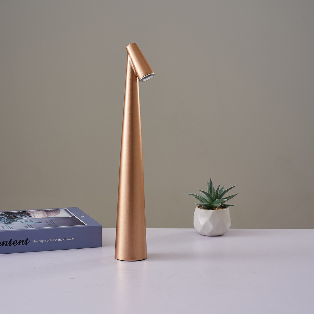 Rechargeable Wireless Table Lamp, LED Touch Sensor, Desktop Night Light for Bedroom, Hotel, Bar Decor