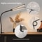 Dimmable Double Head LED Desk Lamp USB Powered PC Monitor Light With Clamp Eye Protection Reading L 1