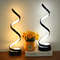 Creative Spiral LED Desk Lamp, Dimmable Reading Light with 3 Colors, for Bedroom, Office, Living Room, and Bedside Decor