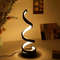 Creative Spiral LED Desk Lamp, Dimmable Reading Light with 3 Colors, for Bedroom, Office, Living Room, and Bedside Decor