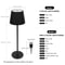 USB Rechargeable LED Table Lamp, Dimmable RGB 3 Color Lighting, Ambient Bedside Night Light, Modern Room Decor