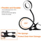 USB Book Light, LED Desk Clip Lamp, 360 Flexible Gooseneck, Brightness Adjustable Reading Table Light