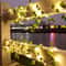 Glowing Artificial Plant Garland, Silk Fake Green Leaf Ivy Vine with LED String Lights, for Wedding and Home Bedroom