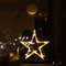Christmas Sucker Lamp, Battery Powered LED Lights, Holiday Window Decoration for Home Decor, Bell Snowman Star Hanging