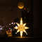 Christmas Sucker Lamp, Battery Powered LED Lights, Holiday Window Decoration for Home Decor, Bell Snowman Star Hanging