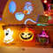 Battery Operated Halloween String Lights, Waterproof Starburst, Spider, and Skeleton Design for Camping, Curtain