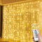 LED Curtain Lights, Remote Control Fairy Lights, Wedding Decoration, Christmas Garland, Party Festoon