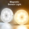 Smart Human Sensor LED Night Light, Wireless Magnetic Mount, USB Rechargeable, for Home, Office, and Hallway