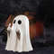 Cute Middle Finger Ghost Statue, Adorable Horror Figure, Small Halloween Decor for Home, Coffee Table Centrepiece