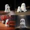 Cute Middle Finger Ghost Statue, Adorable Horror Figure, Small Halloween Decor for Home, Coffee Table Centrepiece