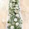 Lifelike Artificial Eucalyptus Vine Garland, with Fake Rose Flowers, Gypsophila, for Wedding, Party, Home Table Runner